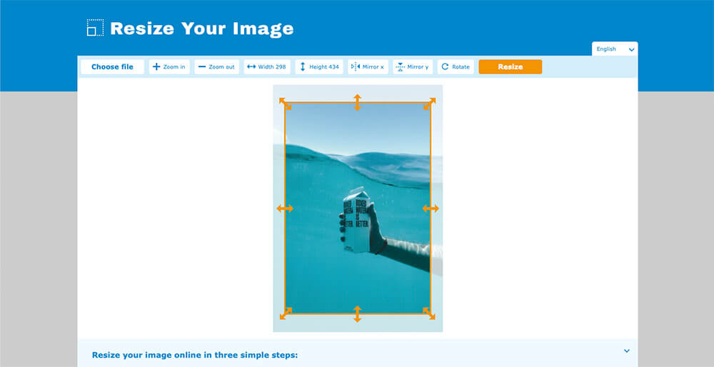 How to easily resize an image online [2/8]