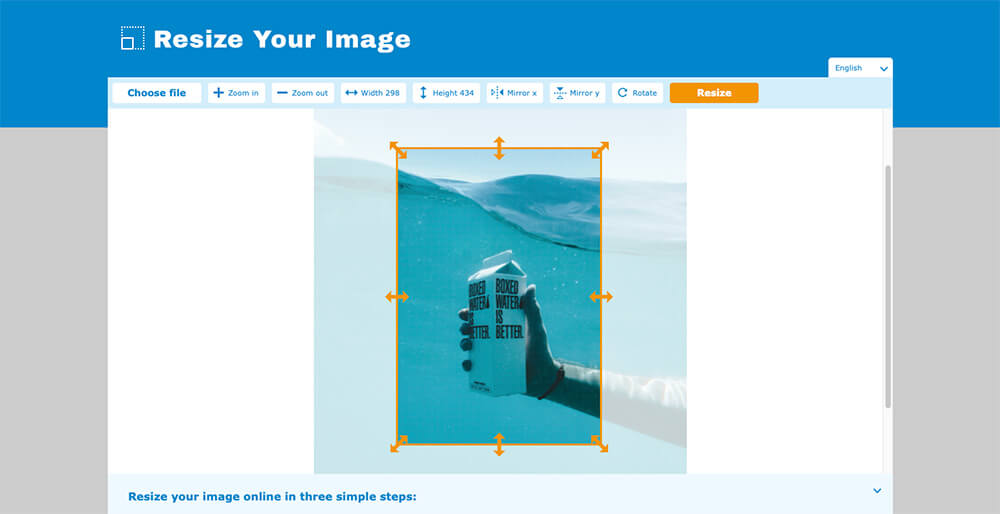 How to easily resize an image online [3/8]
